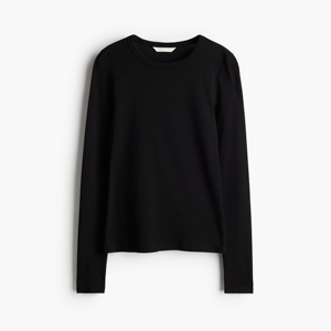 <b>WOMEN</b> Long Sleeved Jersey Knit Tee Soft Stretchy Fabric Easy Fit Casual Fashion Top for Daily Wear Trend Clothing - Product Image 1