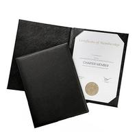 Carpeta de cuero PU personalizada, certificado