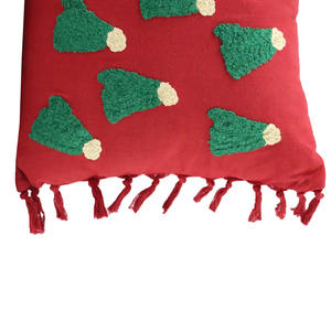 Funda de Cojín Rectangular de Algodón Bordado a Mano, Decoración Navideña de Alta Calidad, al Mejor Precio al por Mayor - Product Image 4