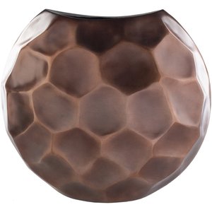 Vase rond en argent rugueux Décoration de la maison unique Vase à fleurs Artisanat en métal Accessoires décoratifs Pots de fleurs Fournisseur en gros - Product Image 2