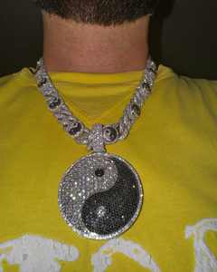 Colgante de diseño de Hip Hop de plata 925 de lujo con diamante de moissanita y bolsa de dinero helado joyería de fiesta personalizable - Product Image 3