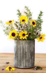 Jardinière décorative en métal galvanisé, Style ferme, jardin, Vase de fleurs, décoration de la maison, mariage, ferme, jardinière décorative - Product Image 3