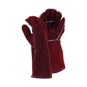 Gants de sécurité en cuir de vachette fendu personnalisés de taille XL Équipement de protection anti-feu pour le travail et le confort pour la protection des mains du soudeur - Product Image 6