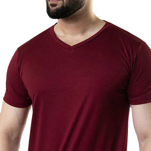 Camiseta Deportiva Ajustada de Secado Rápido de Poliéster y Algodón de Alta Calidad al por Mayor para Hombre, Camiseta Personalizada de Secado Rápido 100% Poliéster - Product Image 5