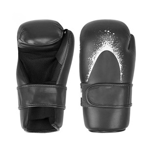 Gants semi-contact unisexes design à main ouverte boxe karaté MMA entraînement de sparring doublure en cuir PU Arts martiaux souples - Product Image 1