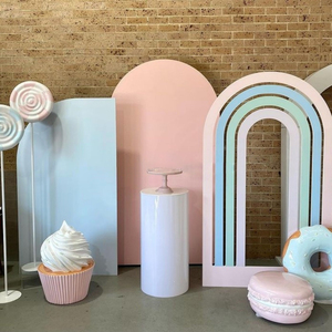 Fondo de Pared Redondo de PVC Brillante para Fiestas, Arco Decorativo para Despedida de Soltera, Decoración para el Hogar, Banquete de Boda - Product Image 4