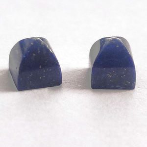 Lapis Lazuli หินอัญมณีพีระมิดเจียระไน5X5มม.,อัญมณีทรงโค้งสีฟ้า Lapis เหมาะสำหรับจี้วงแหวน - Product Image 4