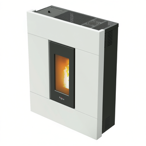 Poêle à granulés blanc TABLA 7 Slim 7kW, classe A+ 4 étoiles, 7019032 - Product Image 2