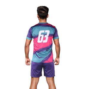 ชุดกีฬาวอลเลย์บอลแบบมืออาชีพผลิตจากผ้าโพลีเอสเตอร์แห้งเร็วพร้อมชื่อและหมายเลขทีมออกแบบได้ตามต้องการ - Product Image 3