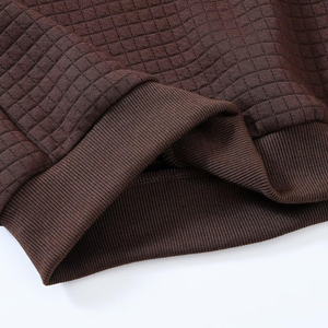 Sudadera con Capucha Cómoda y Fácil de Usar, de Algodón Orgánico, Tejido de Rizo Ecológico, con Rayas en Contraste - Product Image 3