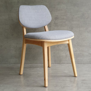 GCF161 Restaurant Furniture PLC Chair with Rubber Wood <b>Frame</b> and <b>Canvas</b> Cushion - Product Image 2