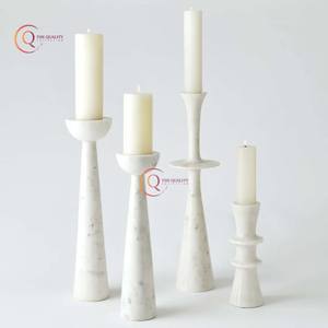 Soportes de pilar de vela de mármol, decoración de iluminación altamente decorativa a pedido, tarro de vela único y soportes a precio asequible - Product Image 3