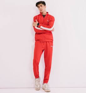 ชุดวิ่งผ้าฝ้ายระบายอากาศ2 1ไซส์ไซส์พิเศษมีซิปยาวสำหรับใส่ไปยิมวิ่งชุดวอร์มเย็บสีตัดกันสำหรับฤดูหนาวและ100% - Product Image 2