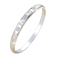 Bracelet manchette de luxe en zircon carré Resoul Flower plaqué or 18 carats pour femme, idéal pour le quotidien et les soirées