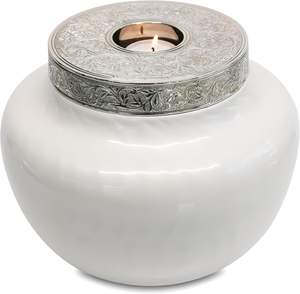 Modern Style Handmade Customized Tealight Memorial Cremation <b>Urns</b> Metal Funeral Ashes <b>Jars</b> Adults Wholesale Low Price Antique Co - Product Image 4