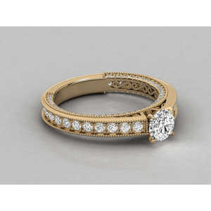 Anillo de Oro de 10K con Diamante Cultivado en Laboratorio para Mujer - Product Image 2