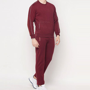 Trajes de sudor de algodón 100% ecológicos informales de invierno para hombres superventas de calidad premium Color sólido transpirable cómodo - Product Image 5