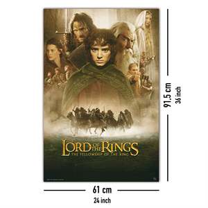 Lord of the Rings <b>Canvas</b> Poster the Fellowship of the Ring <b>Wall</b> Art - Product Image 5