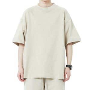 Camisetas de corte holgado con hombros caídos para hombre, 100% algodón, oversize, 230GSM, con logo personalizado, tallas grandes. - Product Image 1