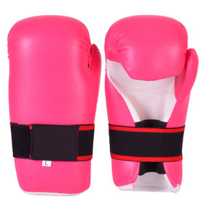 High Quality WKF Approved Karate <b>Gloves</b> Sparring Leather Hand Protector Mitts Wholesale <b>Martial</b> <b>Arts</b> <b>and</b> <b>Boxing</b> Gear - Product Image 1