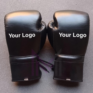 Hot Selling Handmade Genuine Cowhide Leather Custom Professional Boxing <b>Gloves</b> Hand <b>Grips</b> Breathable Lightweight Laced Wrist - Product Image 2