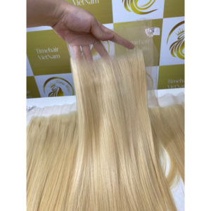 Cheveux humains en surbrillance naturels Vibrant Full-Color Copper Brown Straight Lace Closure - Product Image 4