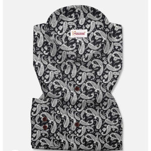 Organic cotton shirts with hand <b>block</b> prints and full sleeves for men Vintage-style cotton full sleeve shirts with hand <b>block</b> - Product Image 5