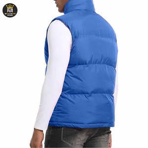 แจ็กเก็ตขนเป็ดแขนกุดมีซิปสำหรับผู้ชายแจ็คเก็ตฤดูหนาวให้ความอบอุ่นน้ำหนักเบา - Product Image 3