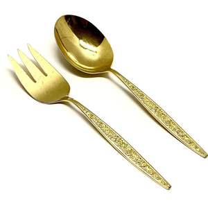 Ensemble de fourchettes à fruits écologiques CRAFT ASCENT en acier inoxydable plaqué or de qualité supérieure pour les fêtes en Inde - Product Image 2