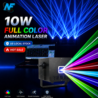 Láser de 10W en Stock en EE. UU., Láser RGB de 10W a Todo Color con Animación, Software Pangolin QS FB3 FB4 Phoenix Laser Beyond