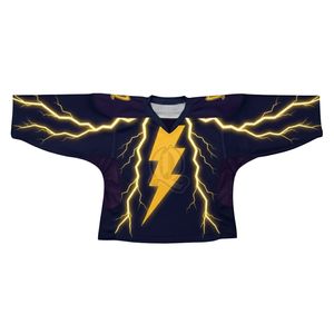 Maillot de lacrosse à rayures de couleur personnalisée Blanc Multicolore Polyester sublimé Uniforme d'équipe Adulte Jeunes Athlètes Chemises professionnelles - Product Image 3