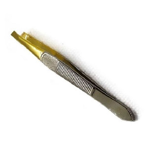 Achetez des pinces à épiler professionnelles pour les sourcils, à pointe inclinée, très vendues, de haute qualité, pour salon et usage personnel - Product Image 4