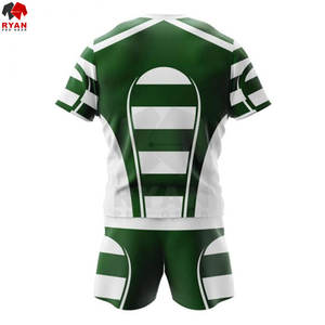 เสื้อเจอร์ซี่สำหรับผู้ชายชุดเครื่องแบบรักบี้แบบมืออาชีพผ้าพิมพ์ลายเย็บใหม่ - Product Image 3