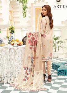 Haute qualité hiver Shalwar Kameez costumes pour femmes Fine brodé Viscos Stuff vêtements indiens et pakistanais - Product Image 3