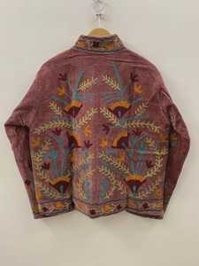 Suzani Embroidered Velvet Winter <b>Jacket</b> Handmade <b>Short</b> Festival Coat Ethnic Bohemian Outerwear Winter Kimono <b>Jacket</b> - Product Image 3