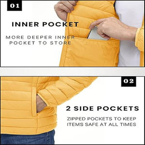 Veste en duvet de haute qualité pour homme, vente en gros, demi-manches, coupe-vent, rembourrée, veste en duvet pour homme, veste gonflée, téléchargée par Dress Sports - Product Image 3