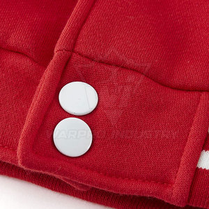 Men Letterman Jacket Wool Body Contrast Sleeves <b>Covered</b> <b>Button</b> Closure Casual Street Fashion Lightweight Warm Outerwear Apparel - Product Image 6