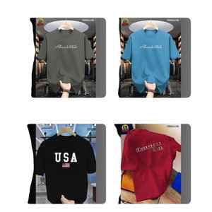 T-shirts en jersey pour hommes 100% coton/polyester - Haute qualité Logo/couleur/taille personnalisable 180g Anti-boulochage Séchage rapide Anti-froissement - Product Image 4