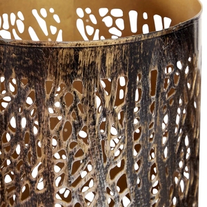 Pots de bougie en métal parfumé de conception de découpe laser en tôle de fer finition personnalisée bougeoirs en gros lot de 3 pour la décoration de la maison - Product Image 6