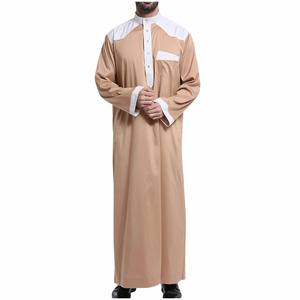 Hombres islámicos de manga larga Jubba Kaftan Dubai Qatar Estilo árabe Desgaste Hombres musulmanes islámicos Jubba Thobe - Product Image 3