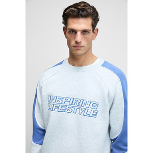 Sudadera GRIMELANGE HERCULES para Hombre, Cuello Redondo, Mangas Bordadas, Ribete en el Frente - Product Image 1
