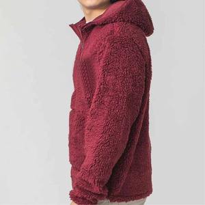Premium Cozy <b>Sherpa</b> Fleece Quarter Zip Pullover <b>Hoodie</b> Comfortable for Winter Casual Wear - Product Image 5