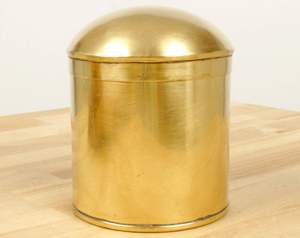 Caja de almacenamiento de bote de latón hecho a mano de diseño antiguo con detalles intrincados perfecto para almacenar especias de azúcar de café de té - Product Image 4