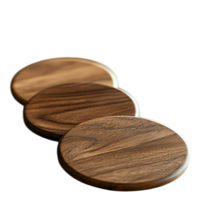 Ensemble de sous-verres en bois Offre Spéciale ensemble de sous-verres de luxe en bois d'acacia en marbre de haute qualité gravé sur mesure style européen pour boissons - Product Image 3