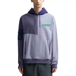 Sweat-shirts unisexes personnalisés en molleton bouclette de qualité supérieure, en polyester et coton, vente en gros, personnalisation, prix d'usine, sweat à capuche à manches longues - Product Image 3