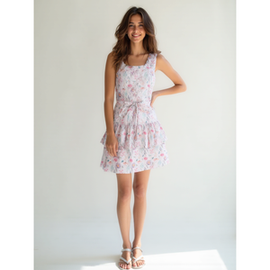 Vestido Mini de Algodón Blanco para Mujer, Cuello Cuadrado, Estilo Club, Disponible en Grandes Cantidades - Product Image 1