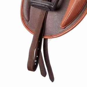 Selle de cheval western en cuir premium avec siège rembourré, sangles d'étrier réglables, design durable pour un confort optimal. - Product Image 5