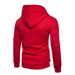 Sweat à capuche décontracté en molleton 100 % coton pour homme, idéal pour le sport, la gym et le style urbain, personnalisable avec logo, respirant - Product Image 2