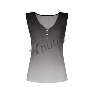 Femmes Slim Fit décontracté entraînement débardeurs séchage rapide gymnastique sport Fitness haut brodé recadrée sans manches respirant haut tricoté - Product Image 4