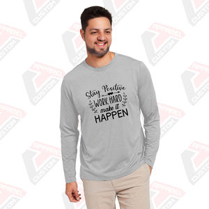 เสื้อยืดผ้าฝ้ายแขนยาวของผู้ชายมรดกเป็นมิตรกับสิ่งแวดล้อมผ้าเดนิมผ้าลูกฟูก - Product Image 6